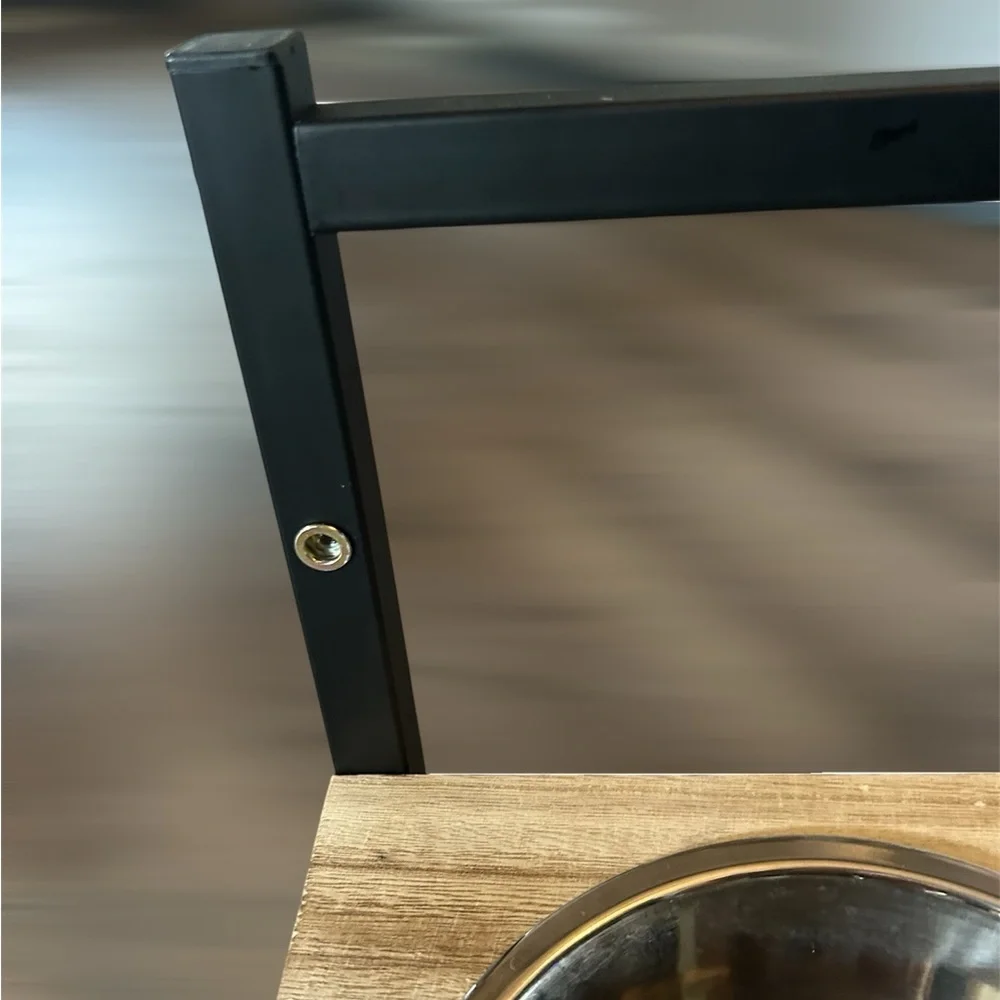 Elevated Pet Feeder with Stainless Steel Bowls